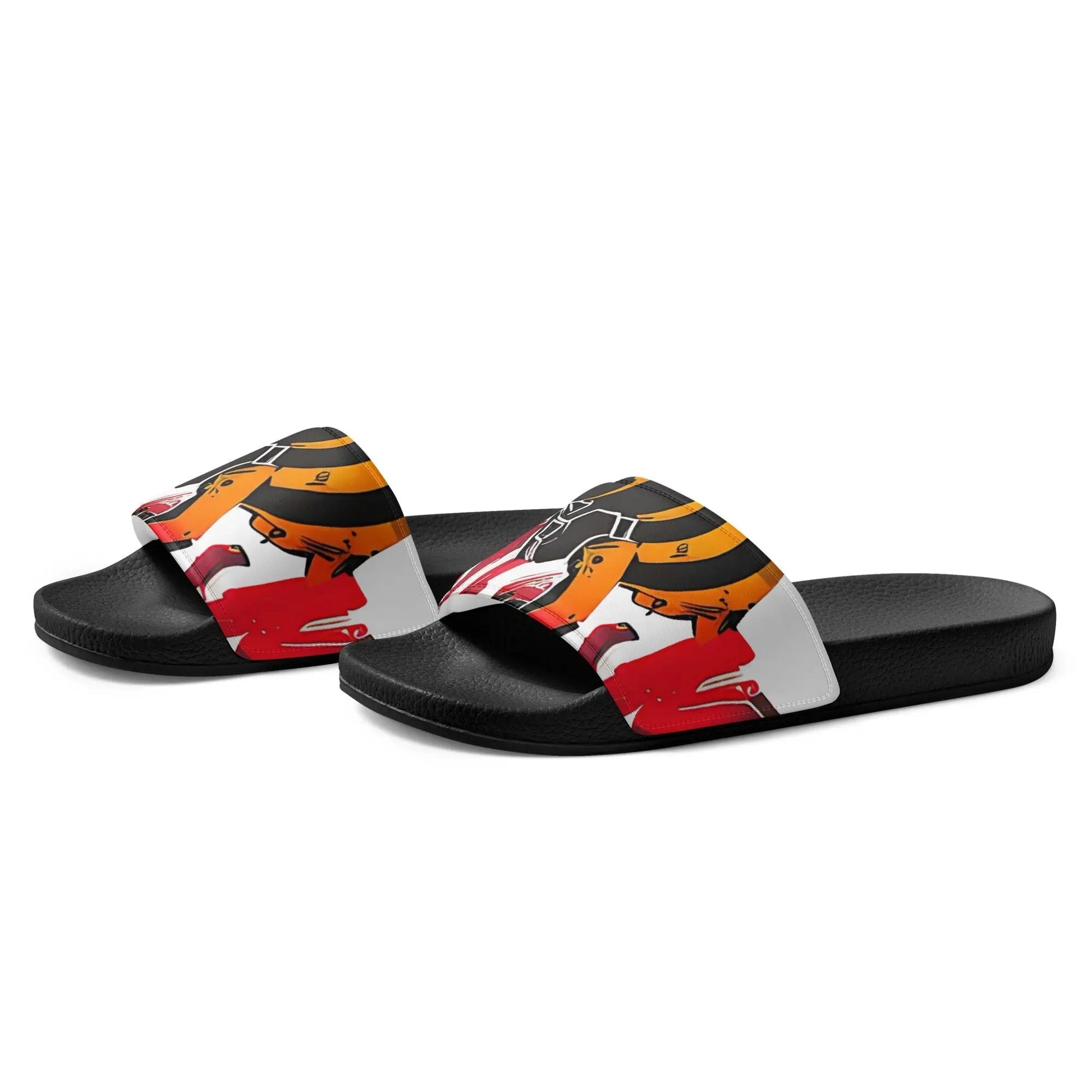 Beesmoove ink red Women's slides - Beesmoove