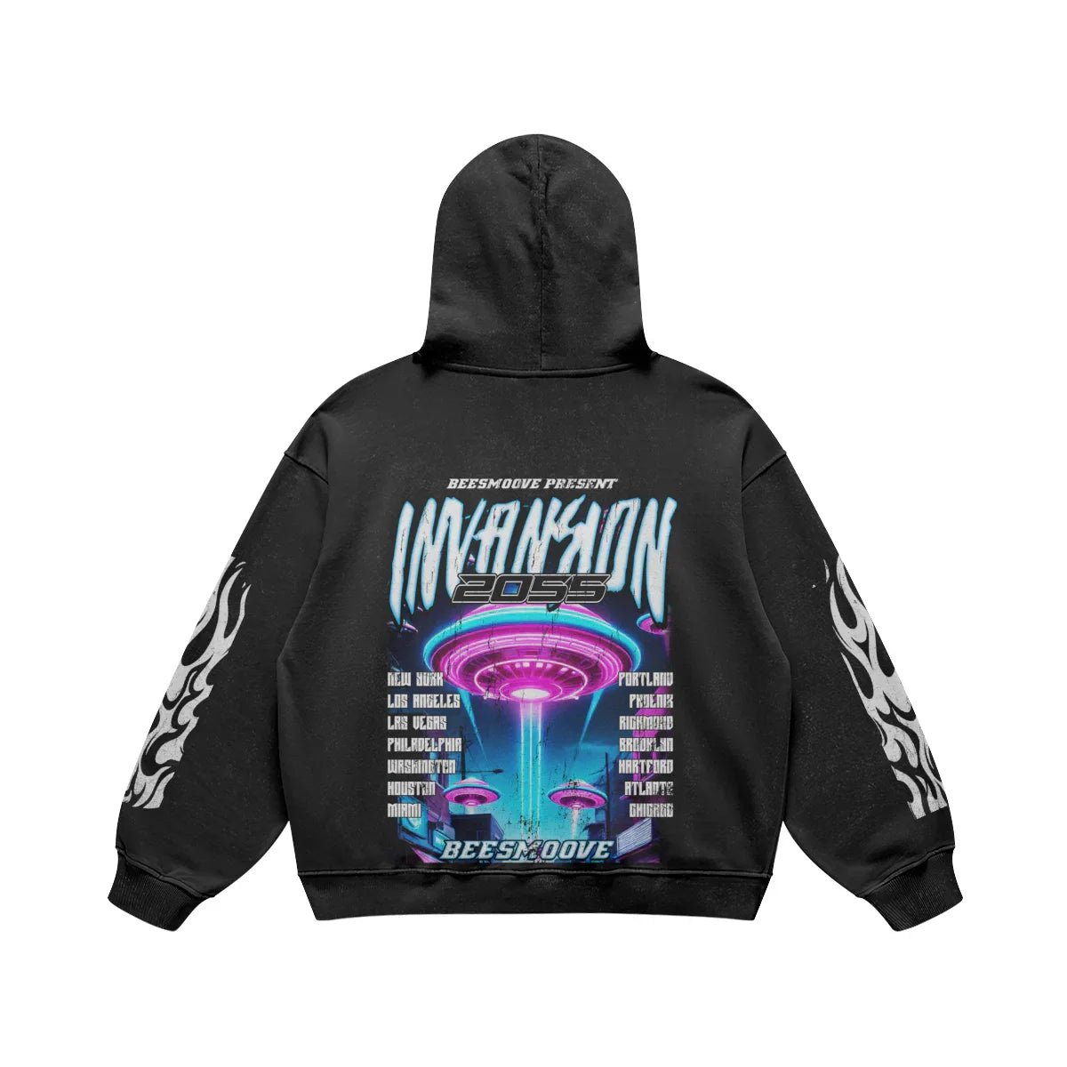 BEESMOOVE INVASION The Future is Now Hoodie - Beesmoove