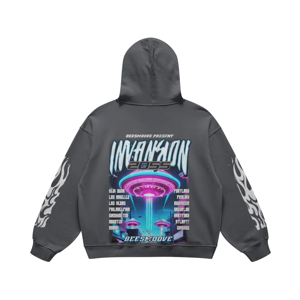 BEESMOOVE INVASION The Future is Now Hoodie - Beesmoove