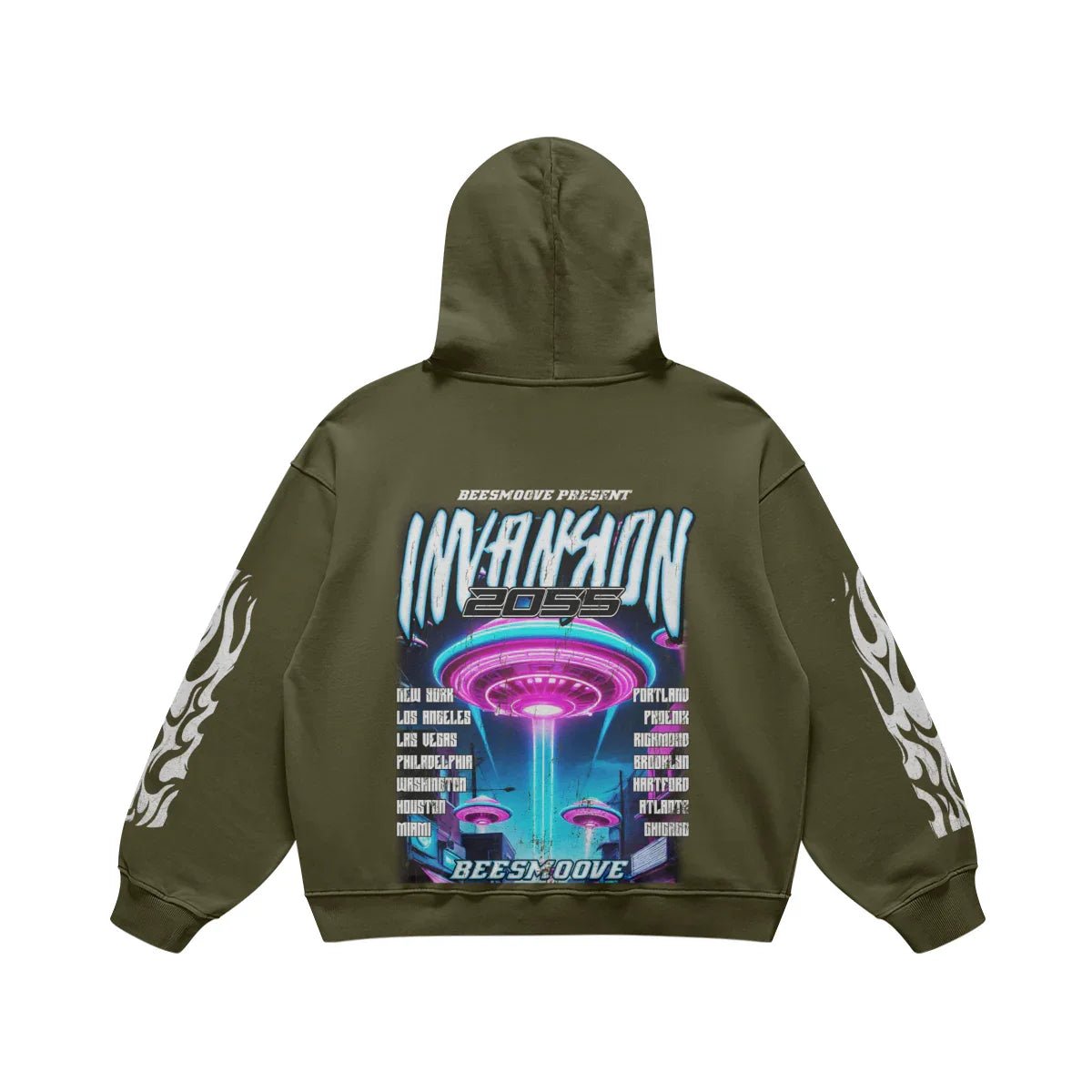 BEESMOOVE INVASION The Future is Now Hoodie - Beesmoove