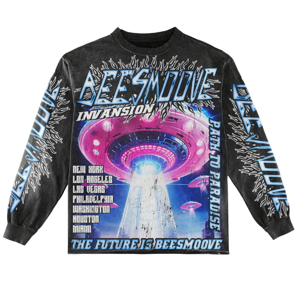 BEESMOOVE INVASION The Future is Now Long Sleeve Tee - Beesmoove