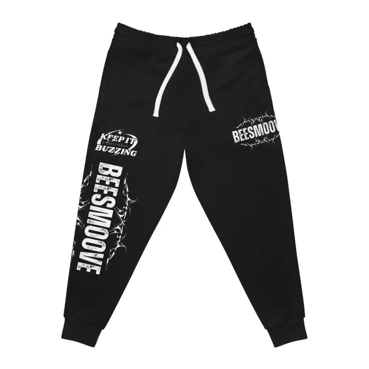 Beesmoove keep it buzzing black Athletic Joggers (AOP) - Beesmoove