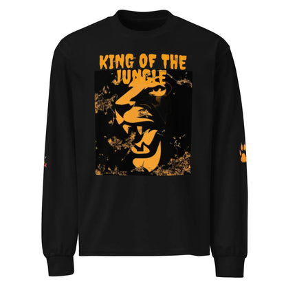 Beesmoove king of the jungle Premium heavyweight long sleeve shirt - Beesmoove