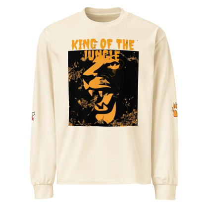 Beesmoove king of the jungle Premium heavyweight long sleeve shirt - Beesmoove