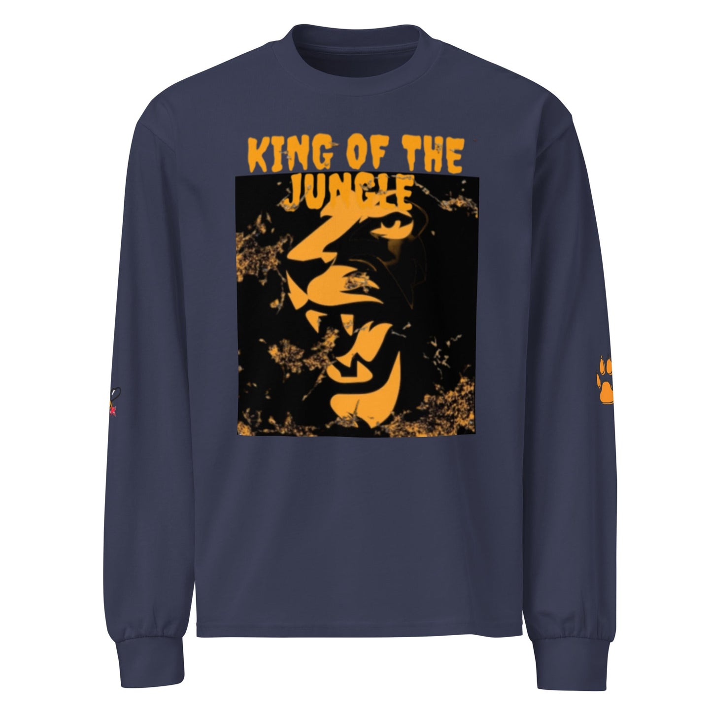 Beesmoove king of the jungle Premium heavyweight long sleeve shirt - Beesmoove