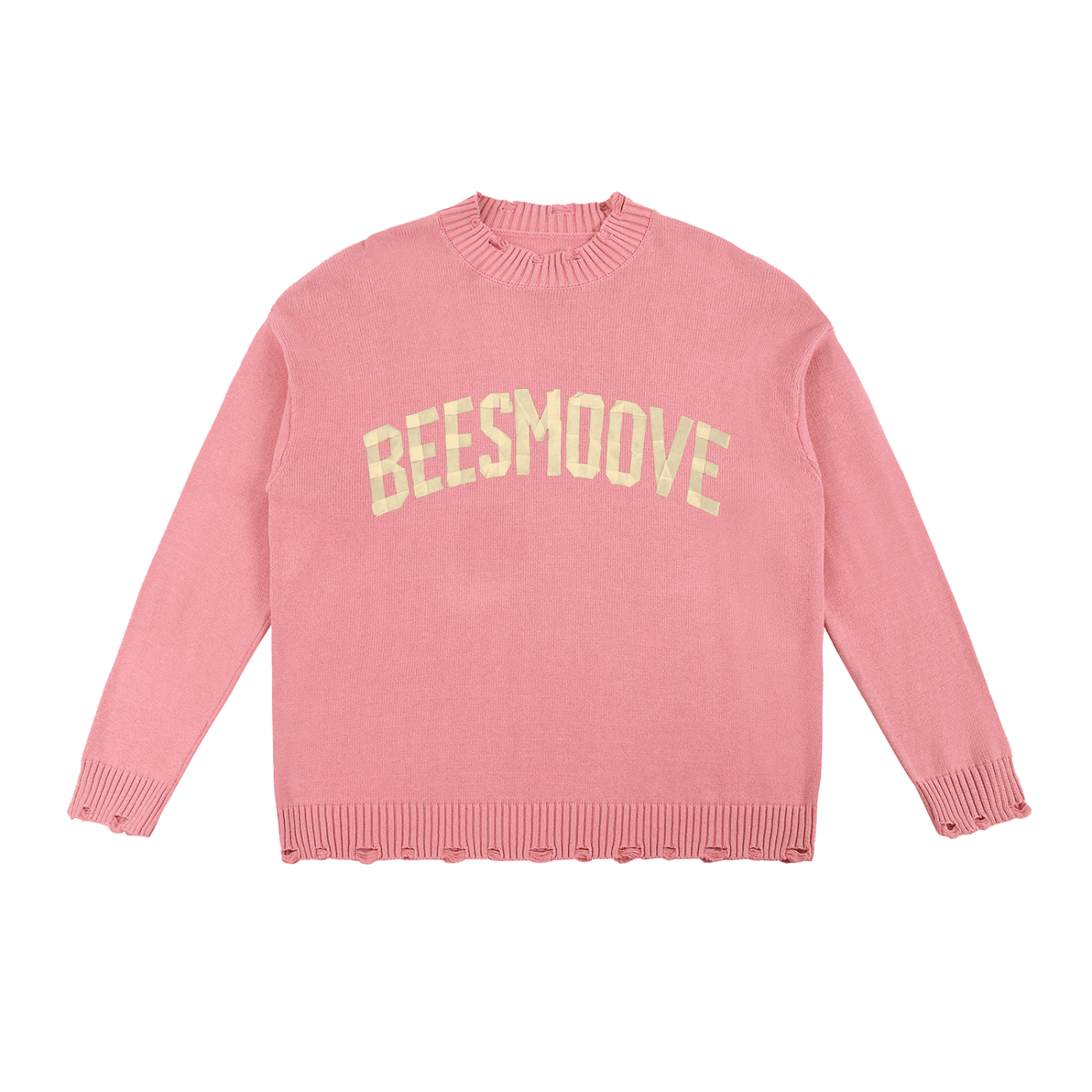 BEESMOOVE Legacy Arc Vintage Washed Hand - Frayed Sweater - Beesmoove