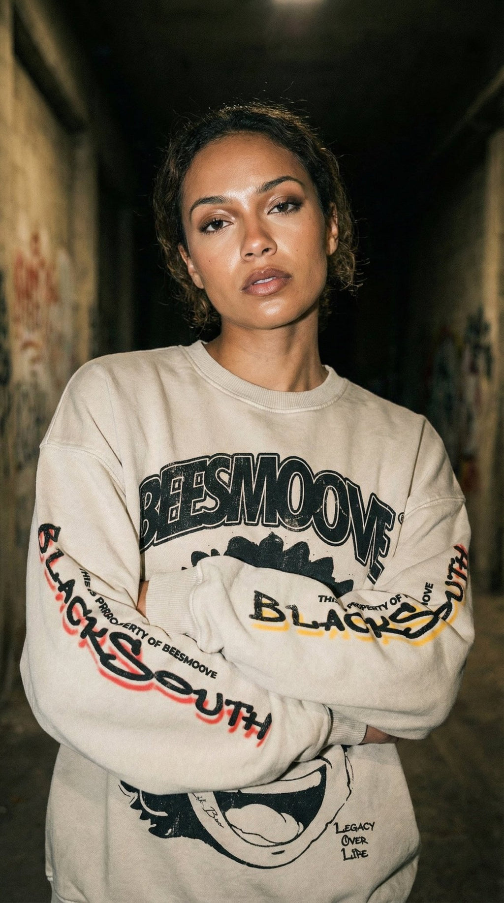 BEESMOOVE Lil Boo Chicago Oversized Streetwear Sweatshirt - Beesmoove