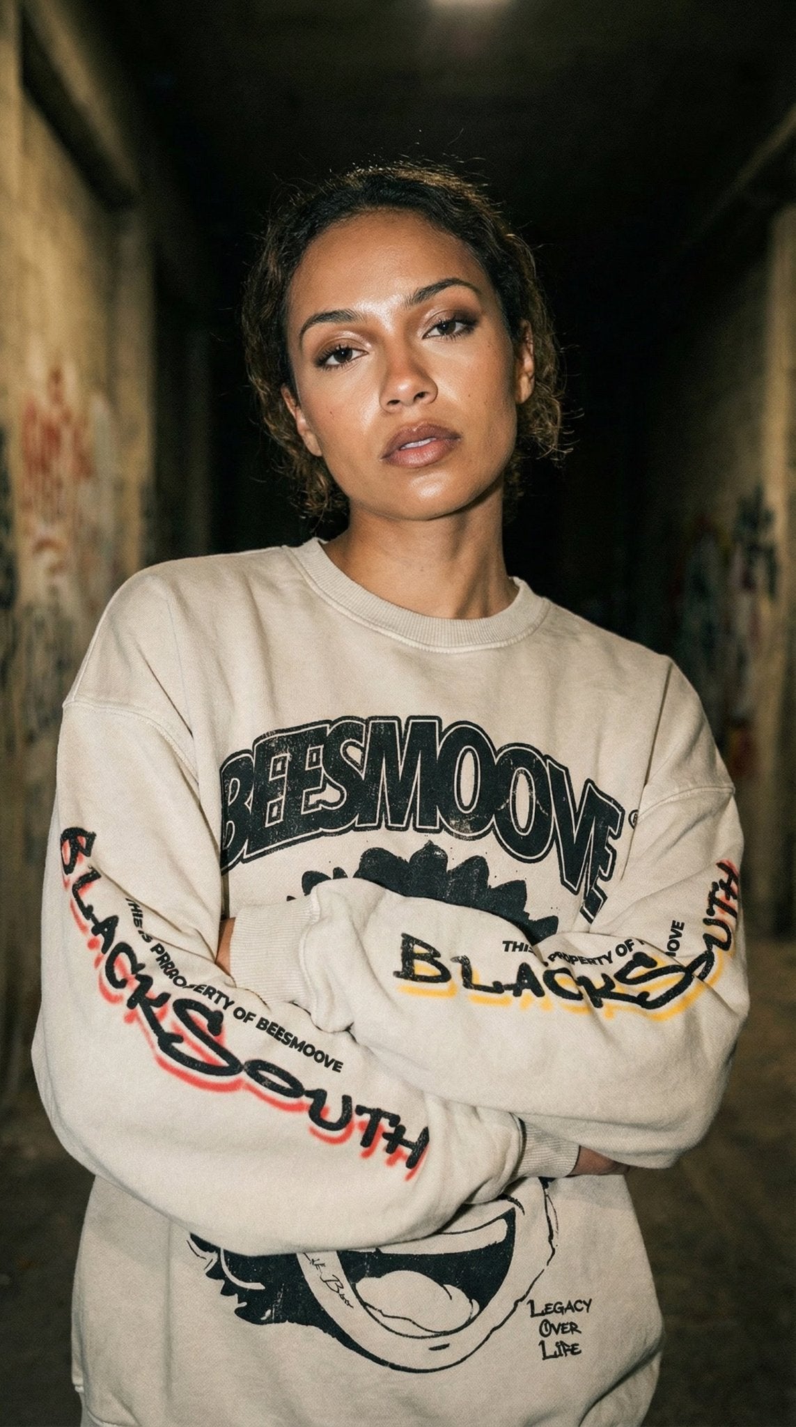 BEESMOOVE Lil Boo Chicago Oversized Streetwear Sweatshirt - Beesmoove