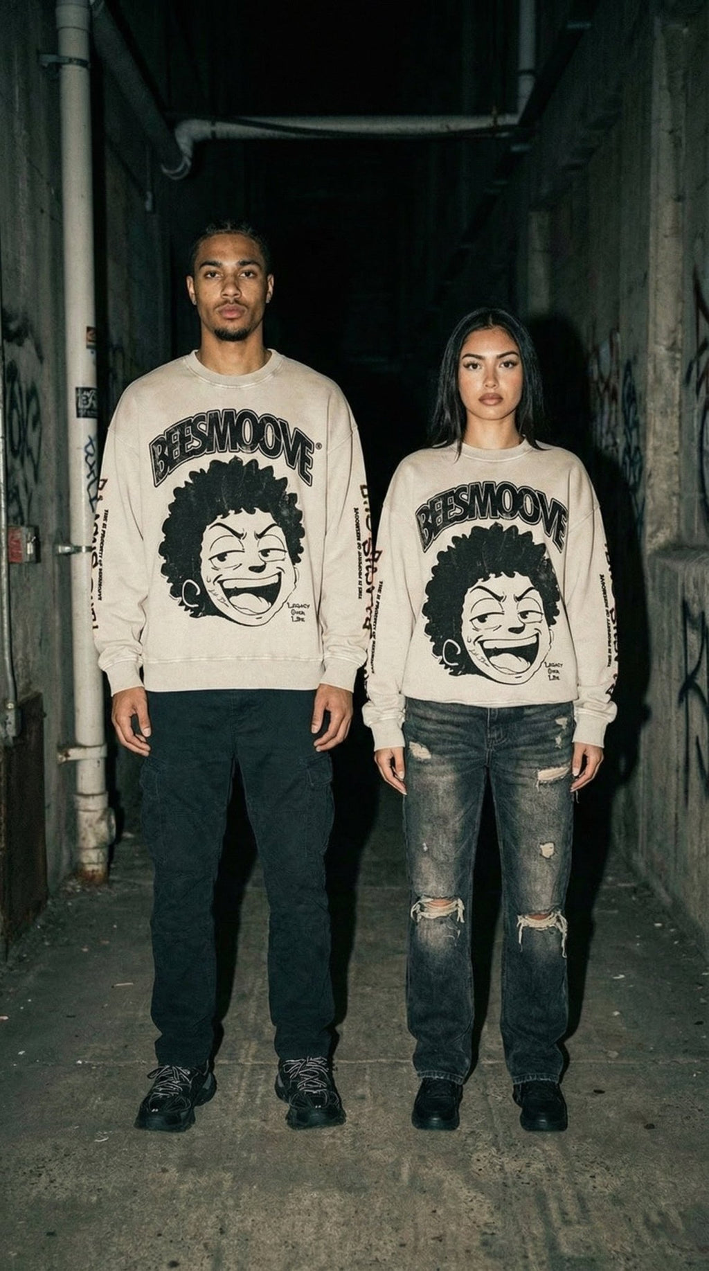 BEESMOOVE Lil Boo Chicago Oversized Streetwear Sweatshirt - Beesmoove