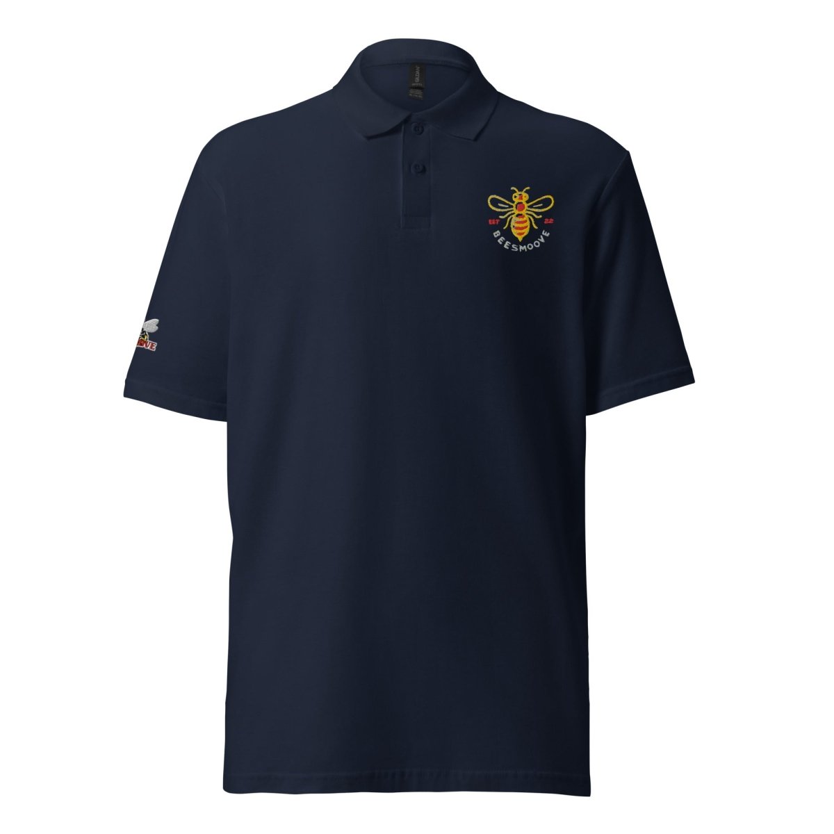 Beesmoove logo bee est 22 Unisex pique polo shirt - Beesmoove