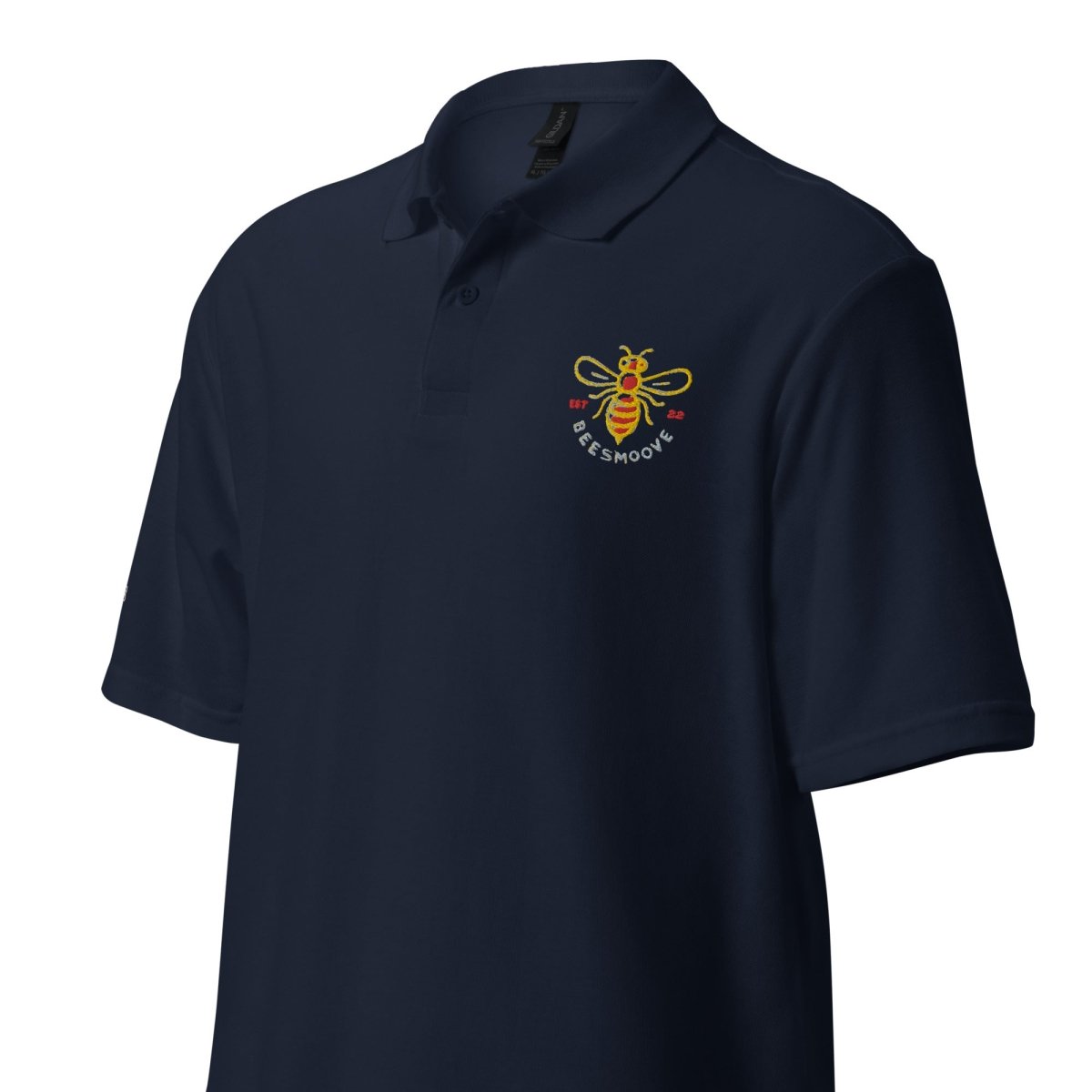 Beesmoove logo bee est 22 Unisex pique polo shirt - Beesmoove