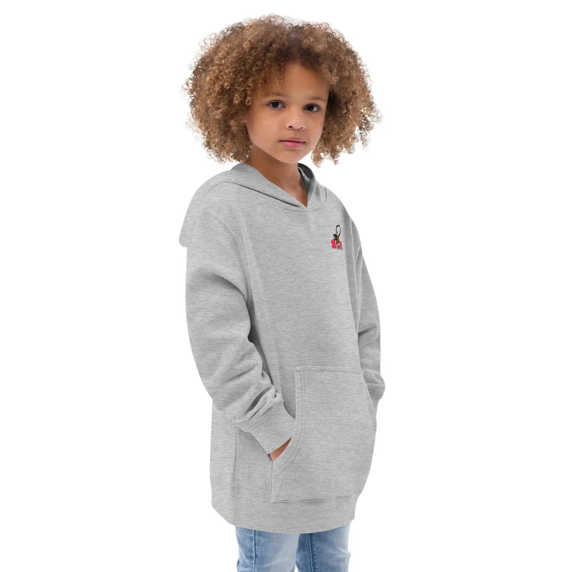 Beesmoove logo Kids fleece hoodie - Beesmoove