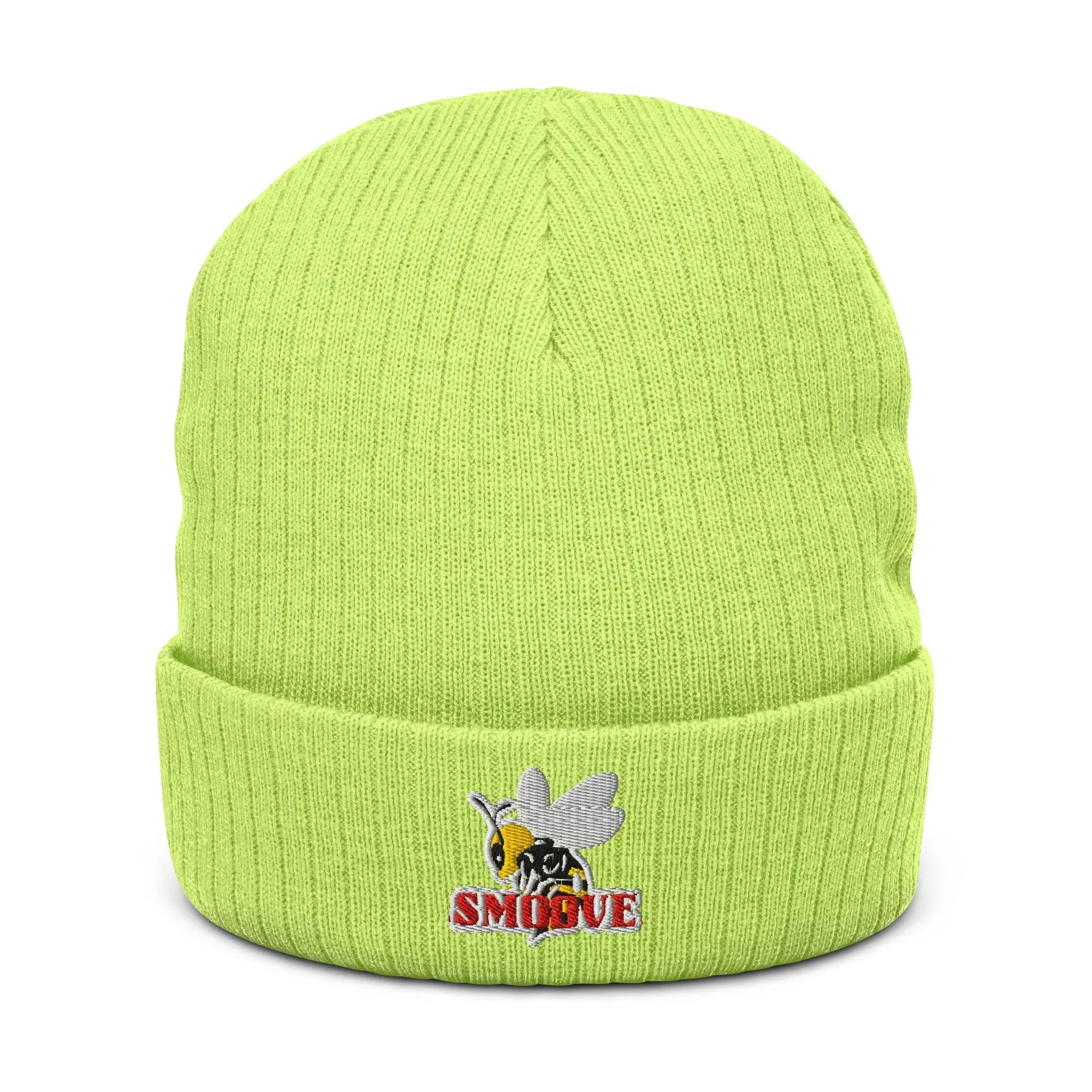 BEESMOOVE logo Ribbed knit beanie - Beesmoove