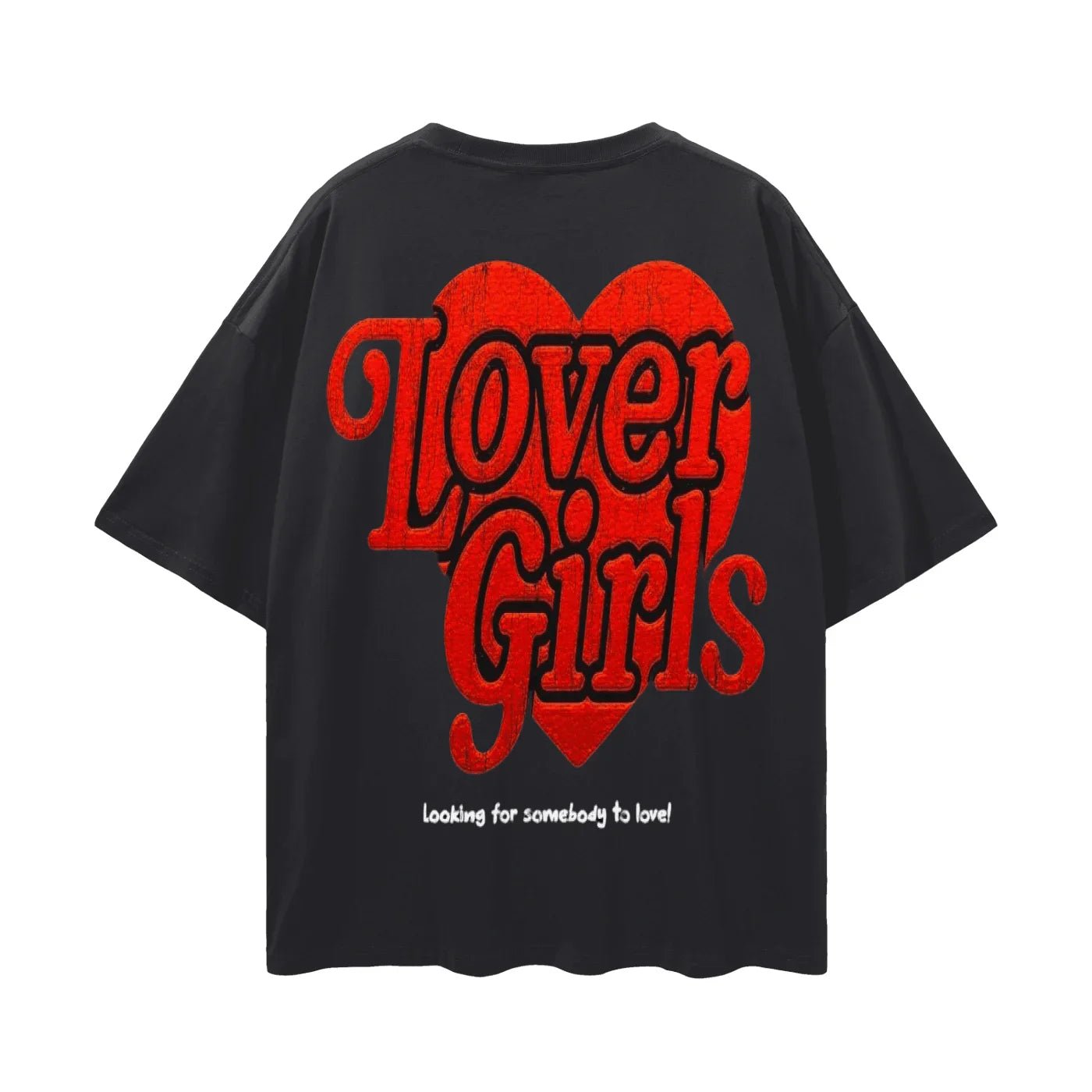 BEESMOOVE Lover girls Oversize Deep Drop Shoulder Tee - Beesmoove