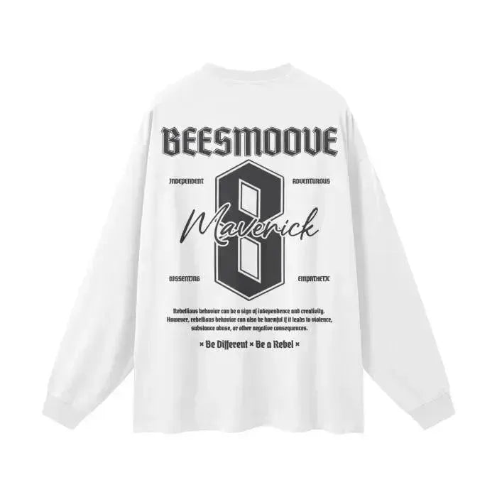 Beesmoove Maverick Mindset Cotton Long Sleeve Tee - Beesmoove