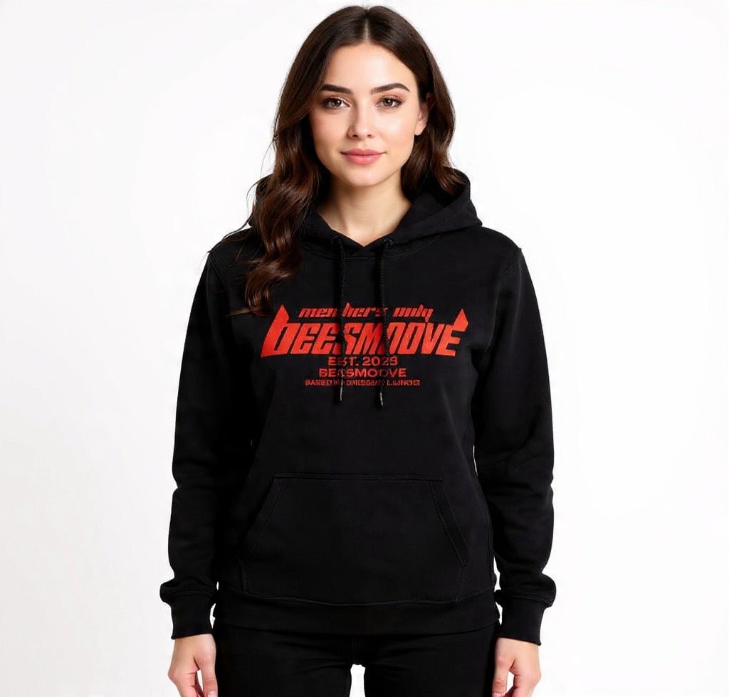 BEESMOOVE Members only Basic Oversize Fleeced Hoodie - Beesmoove