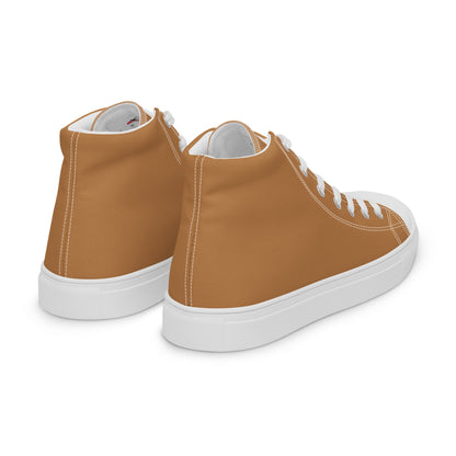 Beesmoove Men’s brown high top canvas shoes - Beesmoove