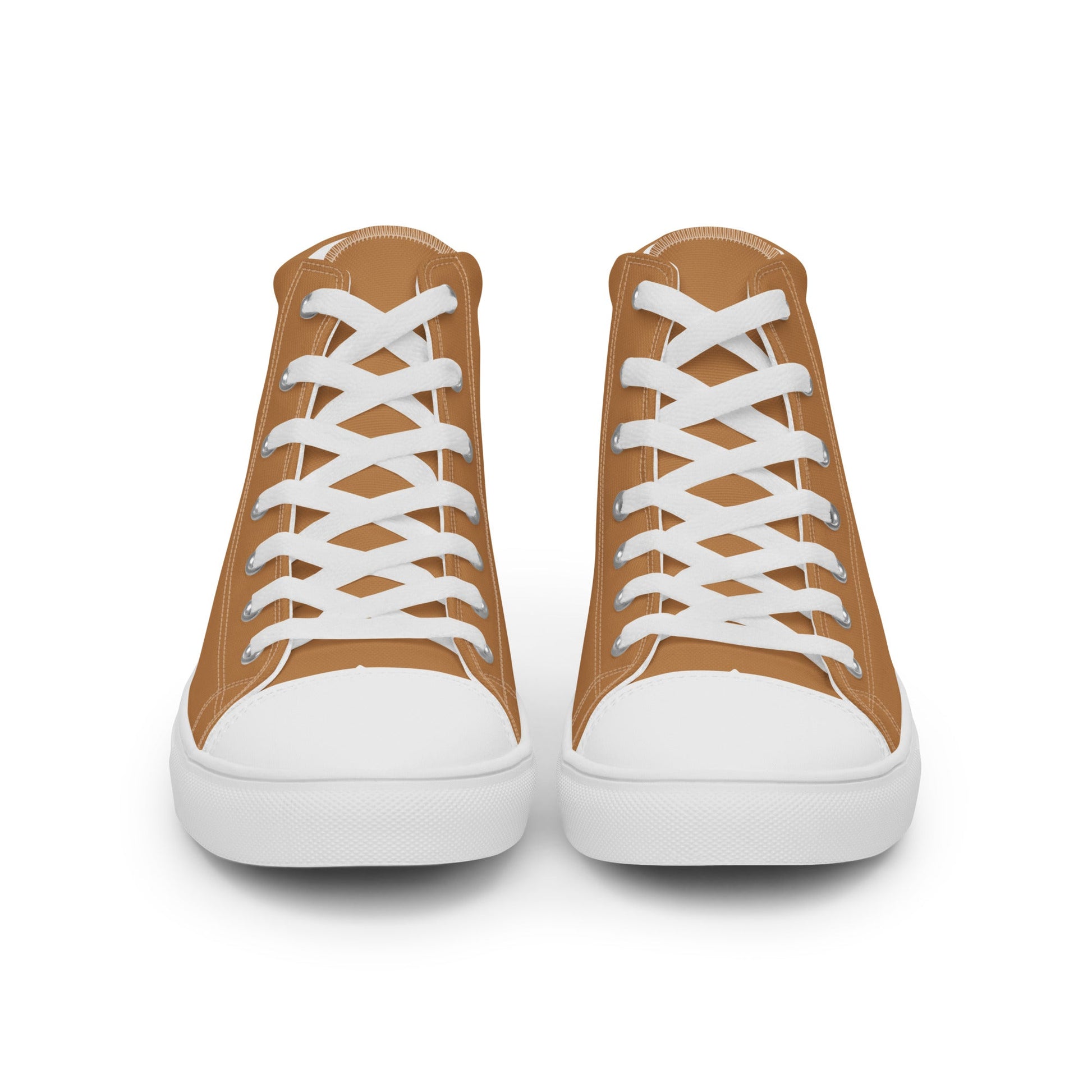 Beesmoove Men’s brown high top canvas shoes - Beesmoove