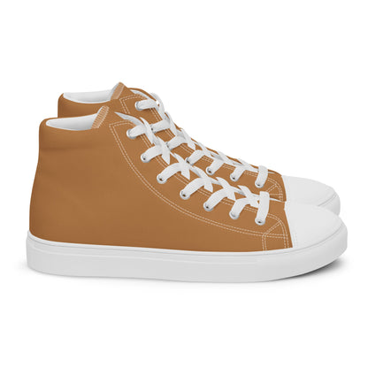 Beesmoove Men’s brown high top canvas shoes - Beesmoove