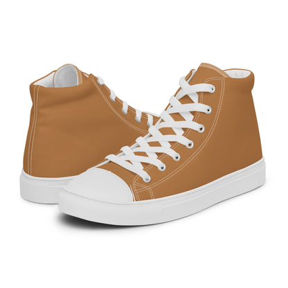 Beesmoove Men’s brown high top canvas shoes - Beesmoove