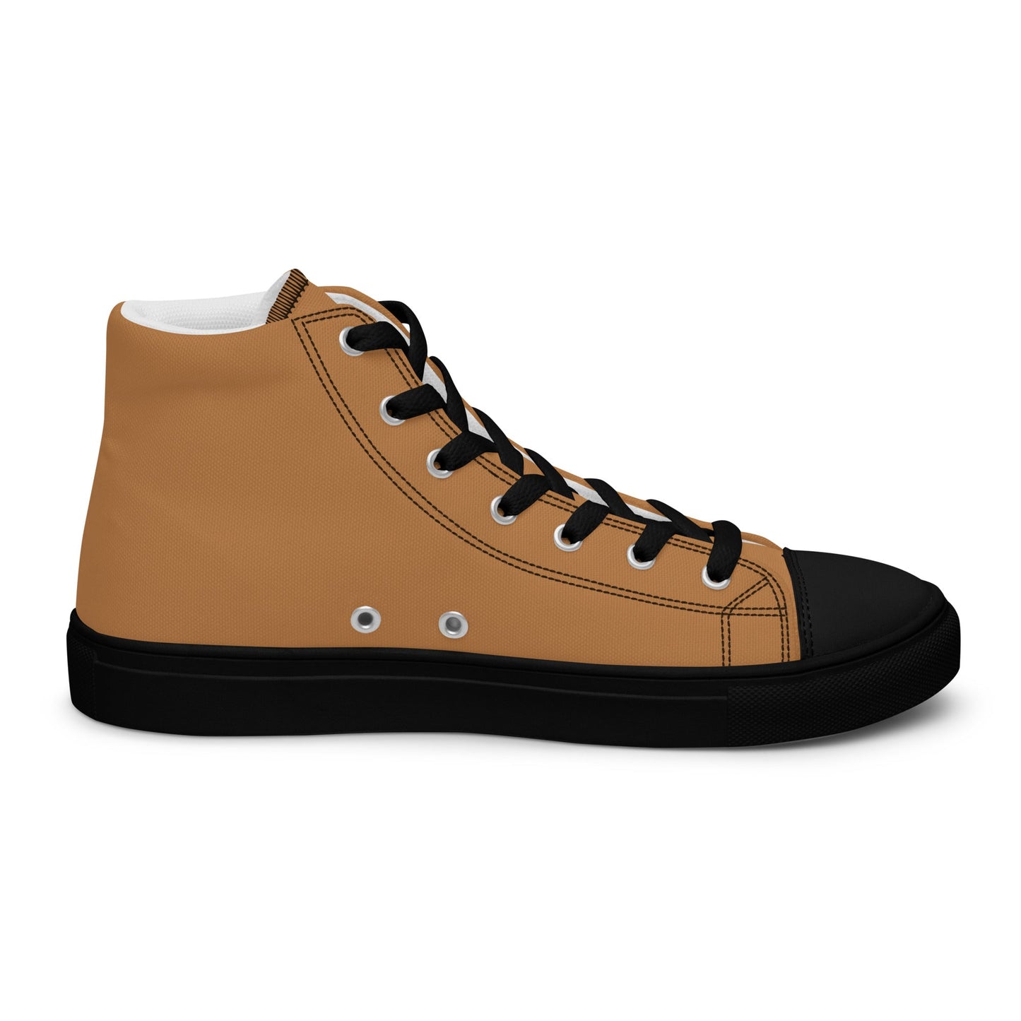 Beesmoove Men’s brown high top canvas shoes - Beesmoove