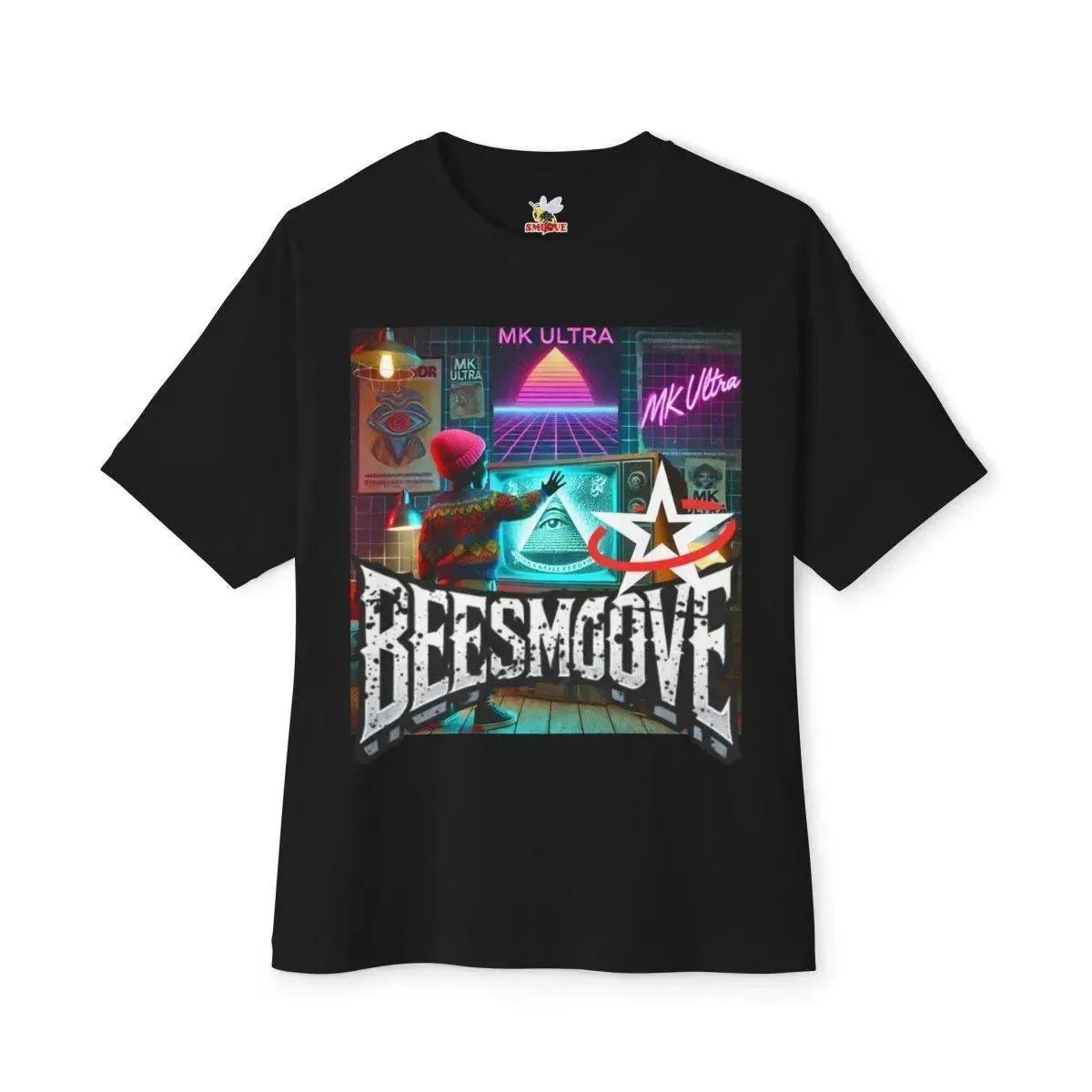 Beesmoove mk ultra magazine Oversized Boxy Tee - Beesmoove