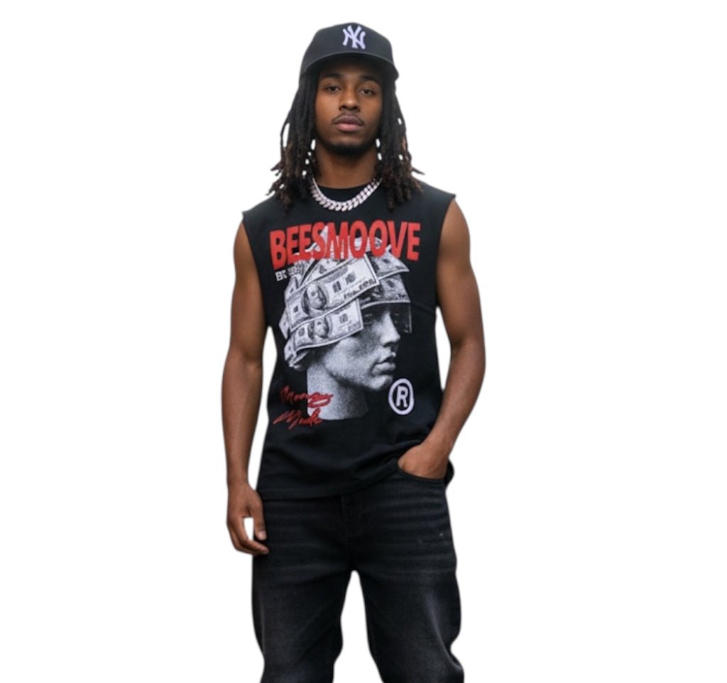 BEESMOOVE Money Made Raw Edge Cotton Tank Top - Beesmoove