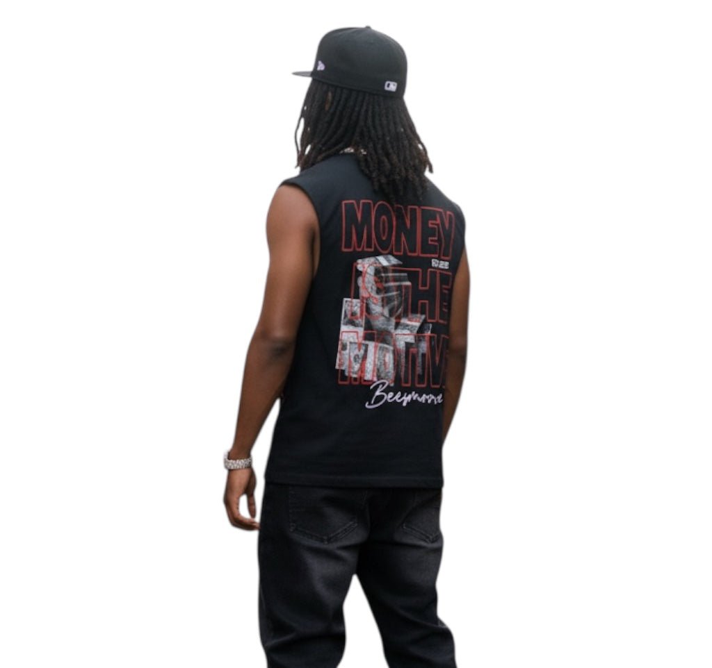 BEESMOOVE Money Made Raw Edge Cotton Tank Top - Beesmoove