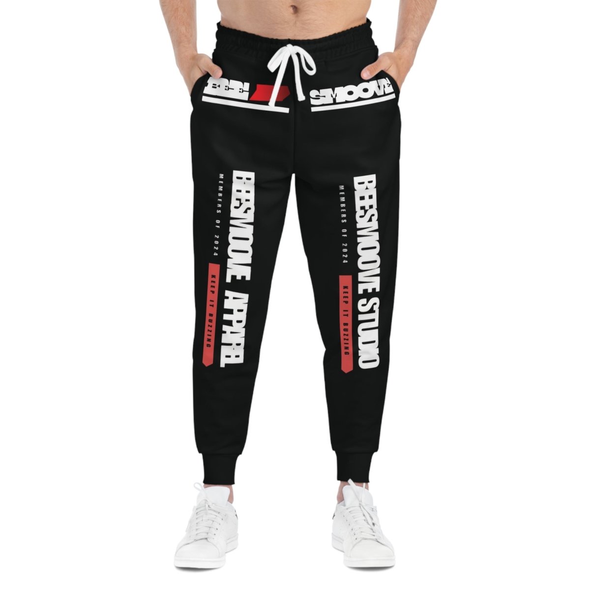 BEESMOOVE Mono Vibe Athletic Joggers (AOP) - Beesmoove