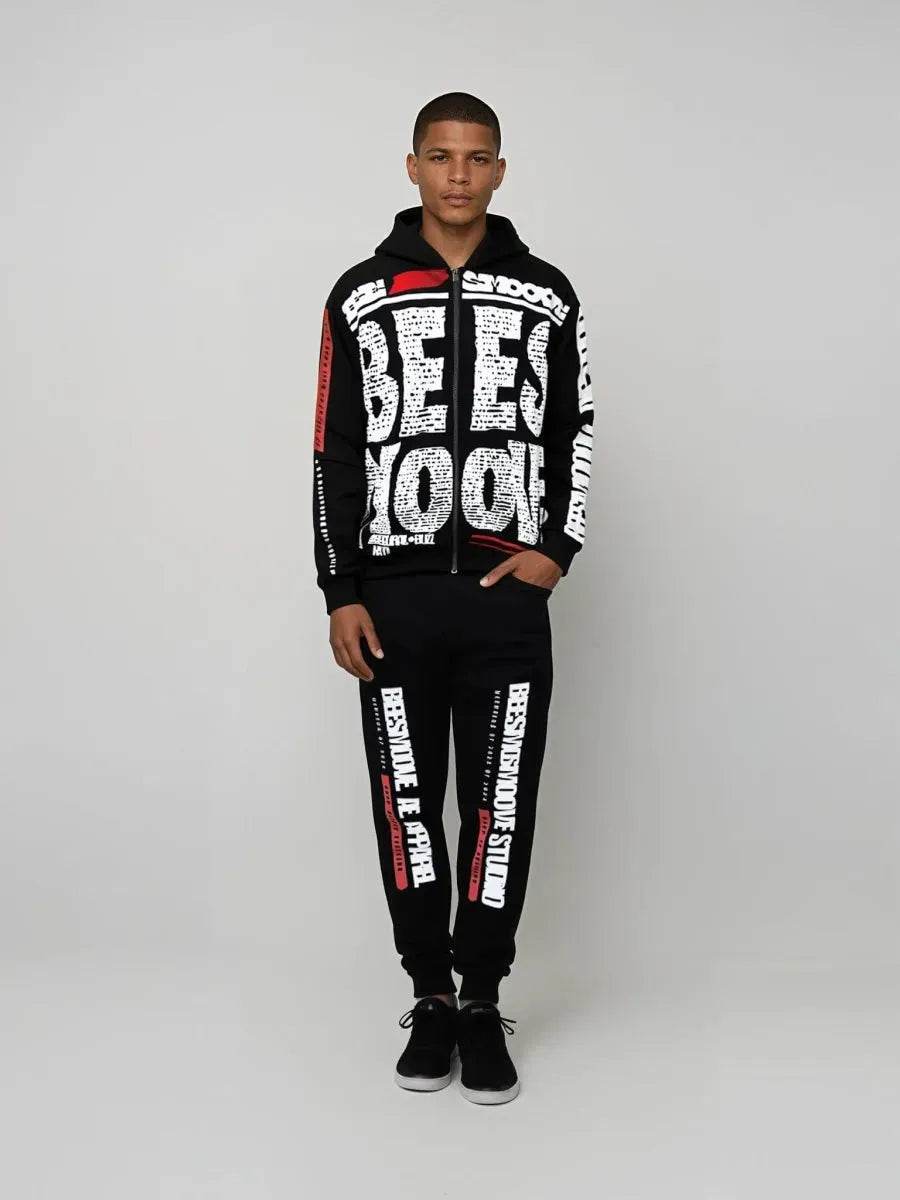 BEESMOOVE Mono Vibe Unisex Zip Hoodie - Beesmoove