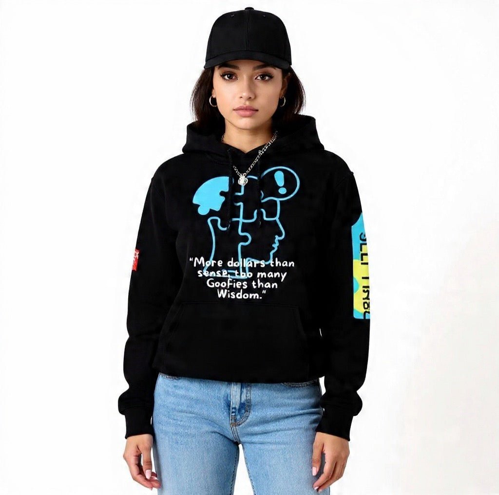 Beesmoove more dollars than sense Unisex oversized hoodie - Beesmoove