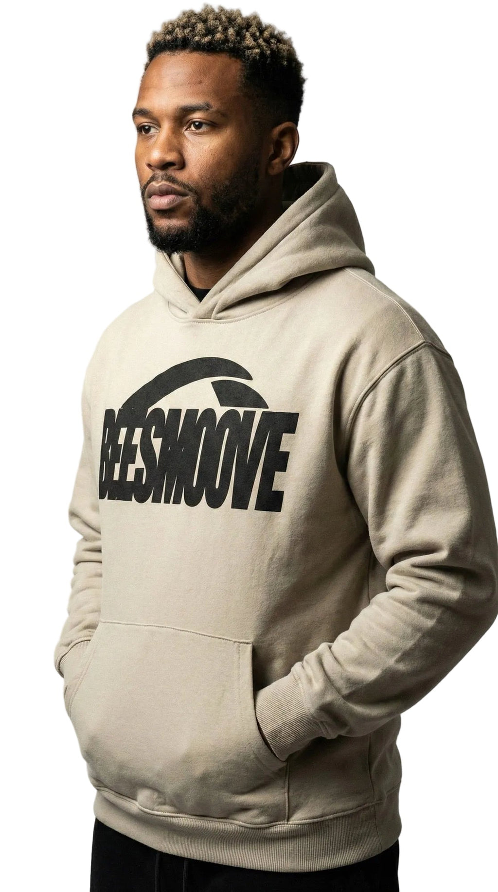 BEESMOOVE Motion unit BLK Essential Heavyweight Hoodie - Beesmoove