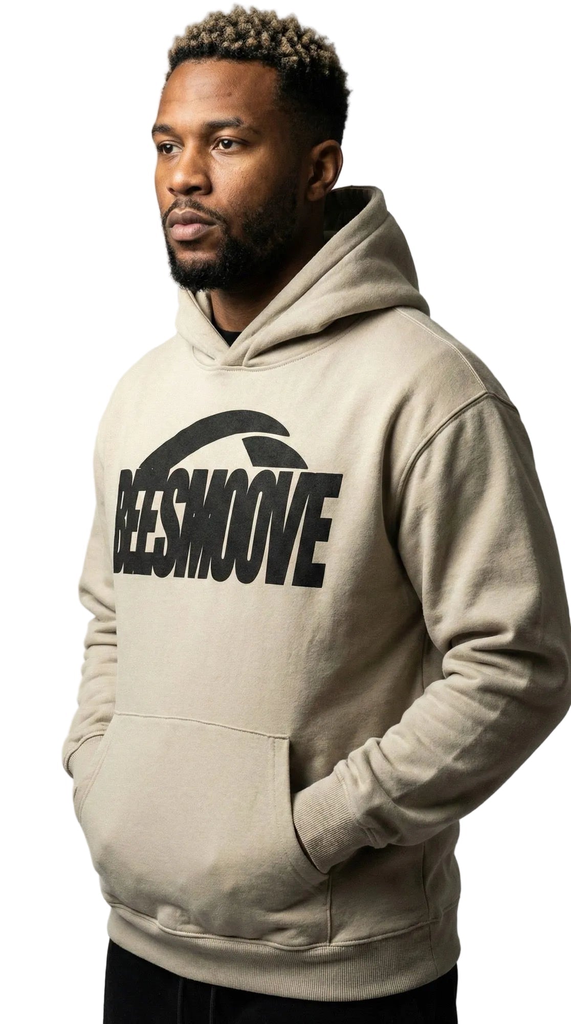 BEESMOOVE Motion unit BLK Essential Heavyweight Hoodie - Beesmoove