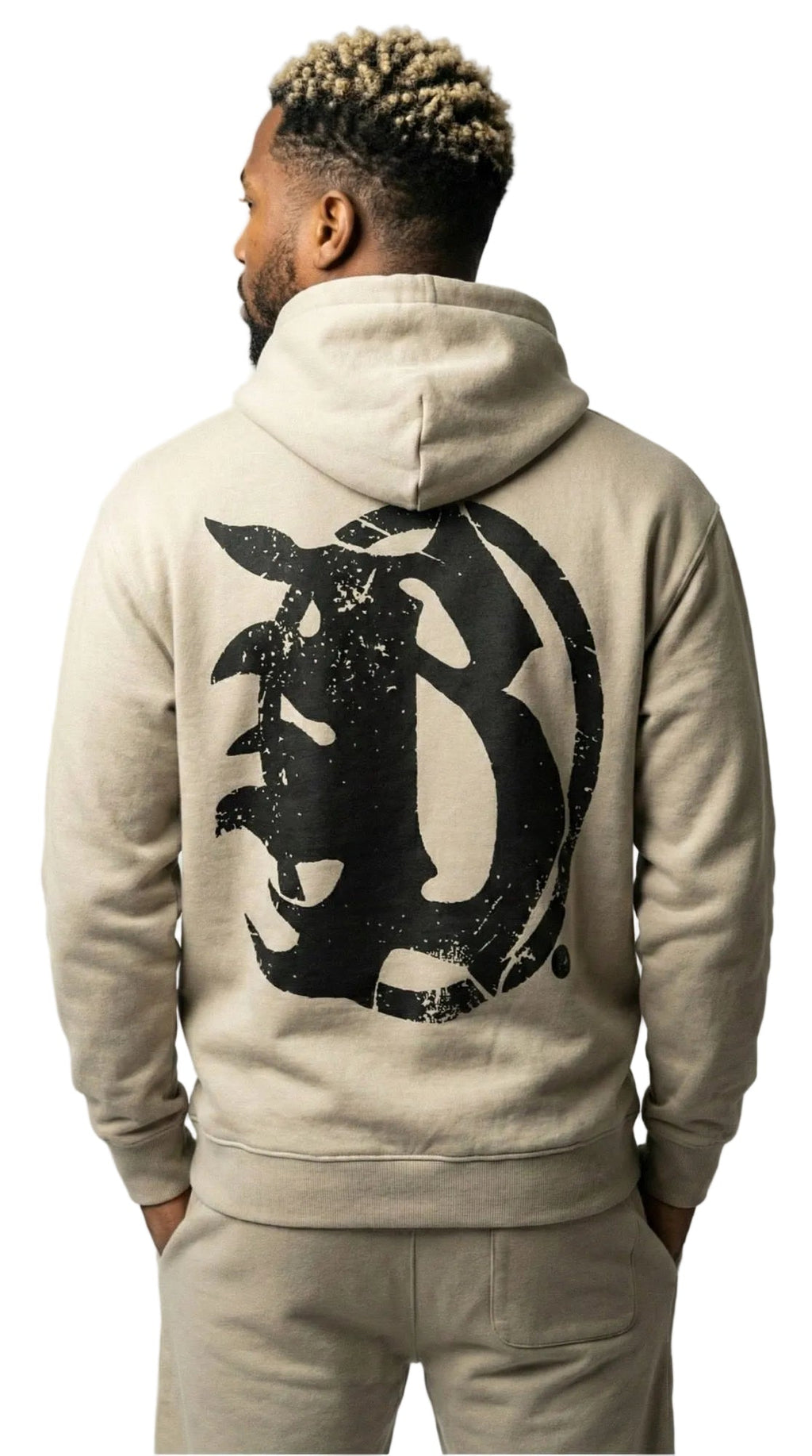 BEESMOOVE Motion unit BLK Essential Heavyweight Hoodie - Beesmoove