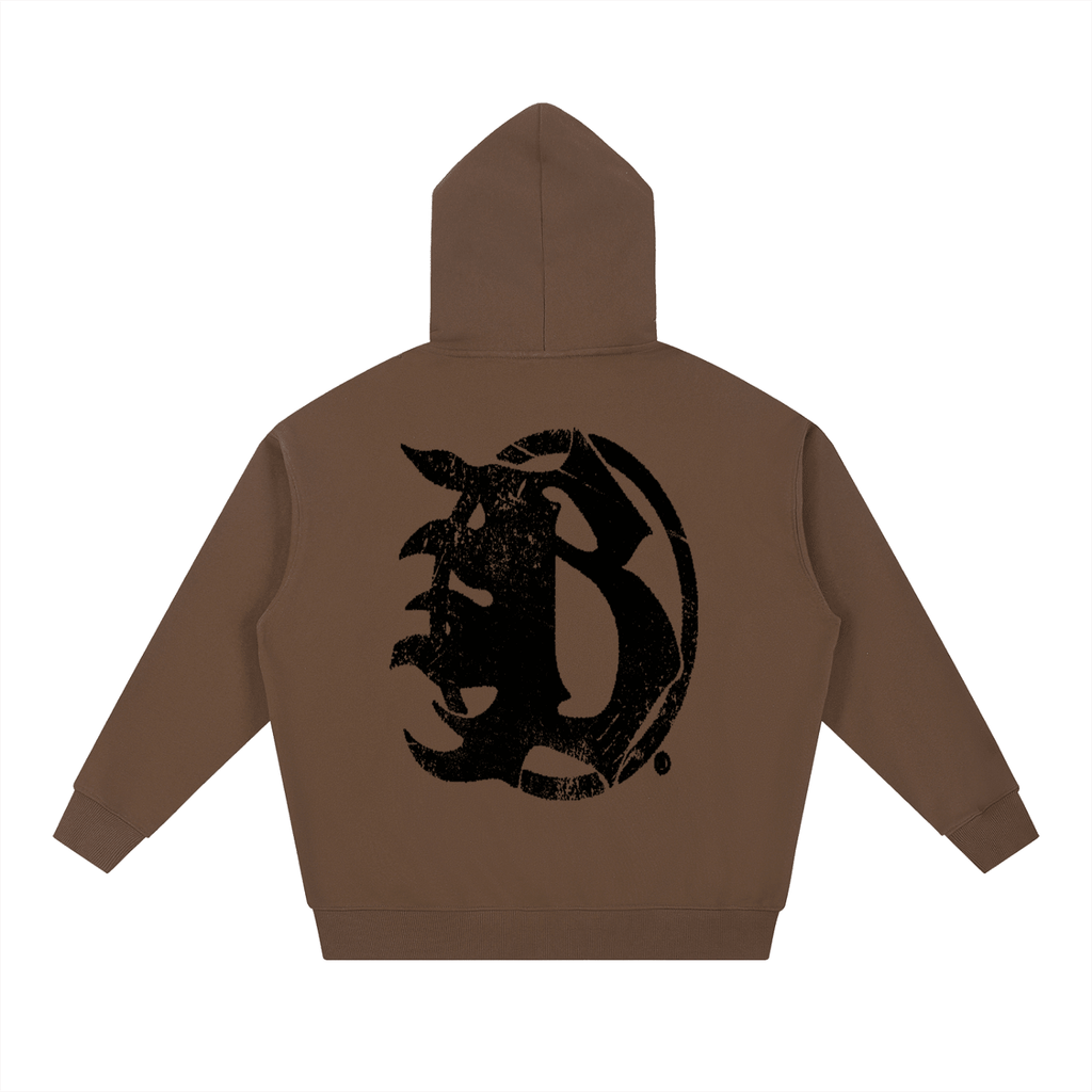 BEESMOOVE Motion unit BLK Essential Heavyweight Hoodie - Beesmoove