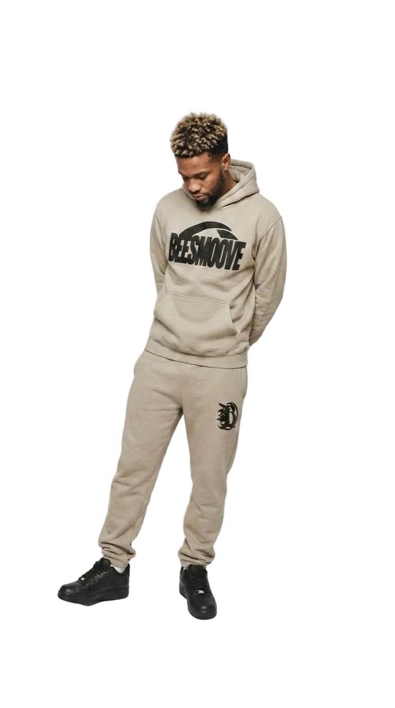 BEESMOOVE Motion unit BLK Essential Heavyweight Hoodie - Beesmoove