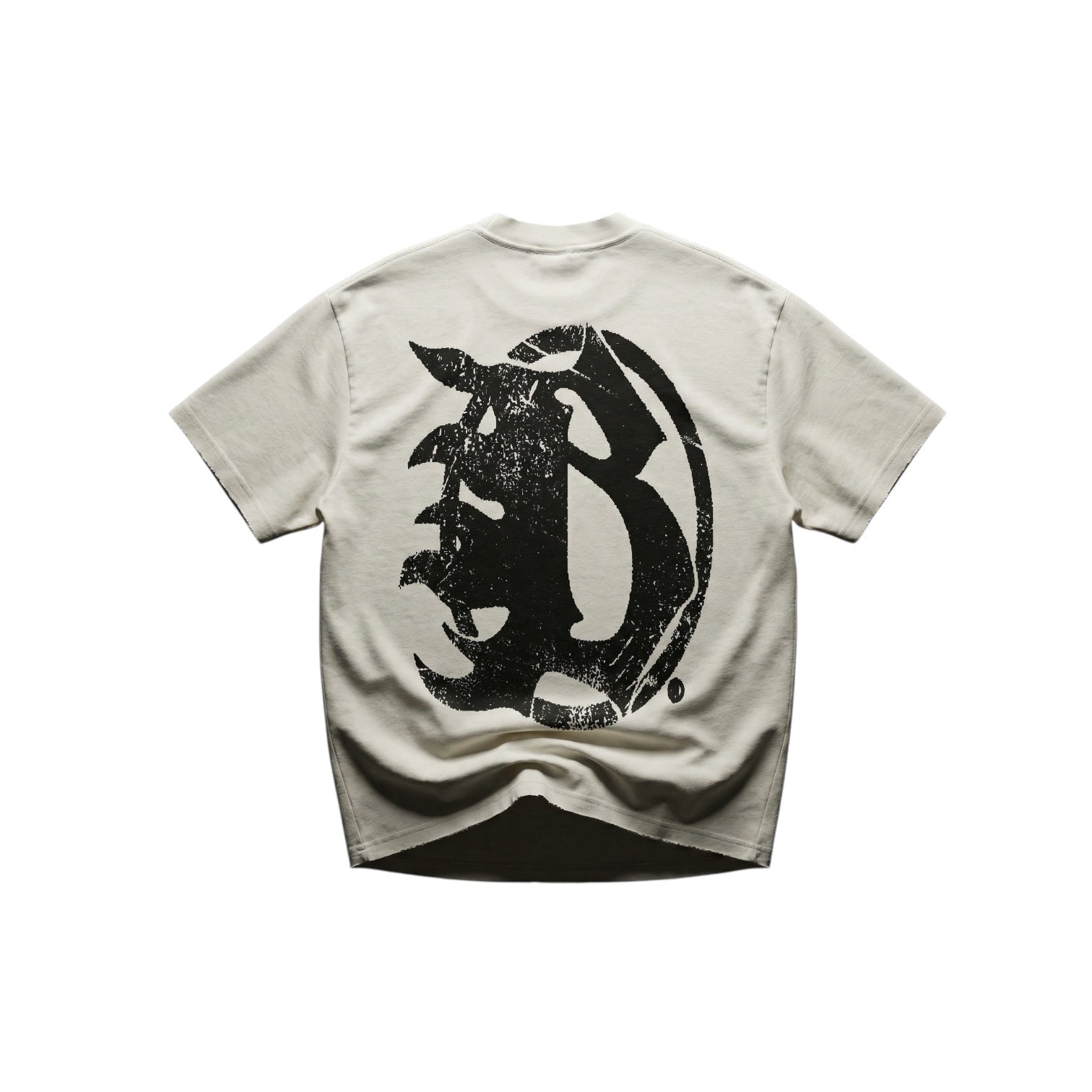 BEESMOOVE Motion Unit Blk Vintage Washed Frayed T-Shirt - Beesmoove
