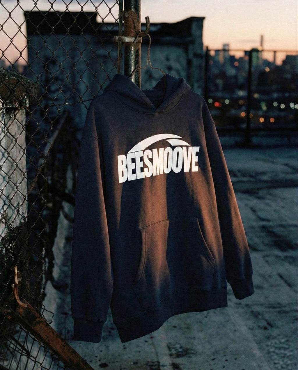 BEESMOOVE Motion unit Heavyweight Drop - Shoulder Hoodie - Beesmoove