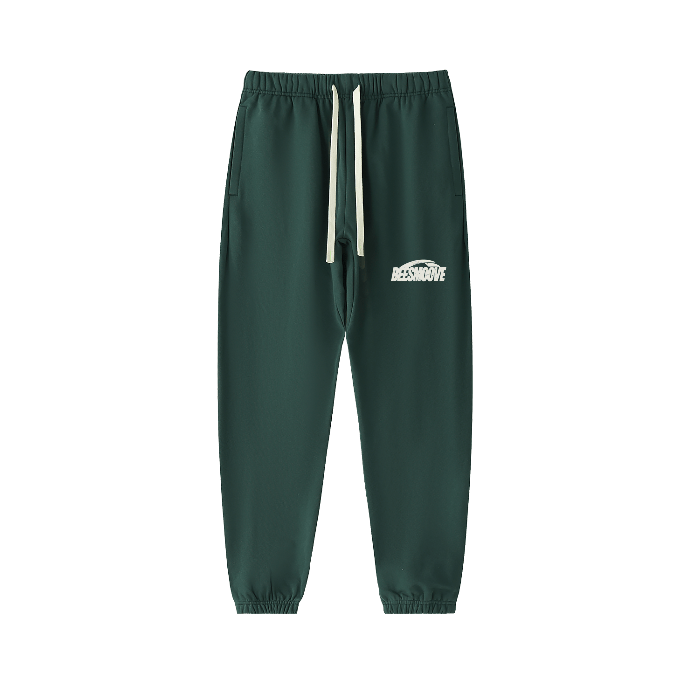 BEESMOOVE Motion unit White Essential Heavyweight Cotton Sweatpants - Beesmoove