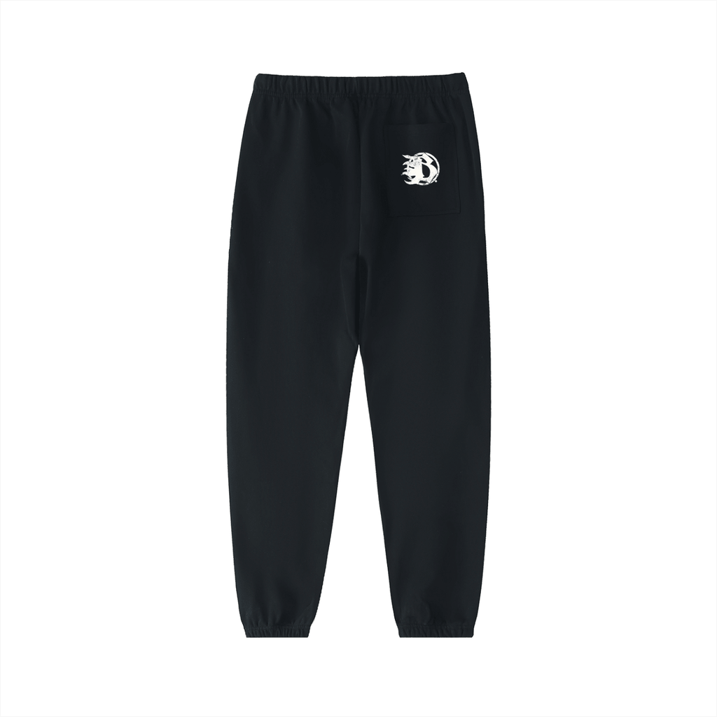BEESMOOVE Motion unit White Essential Heavyweight Cotton Sweatpants - Beesmoove