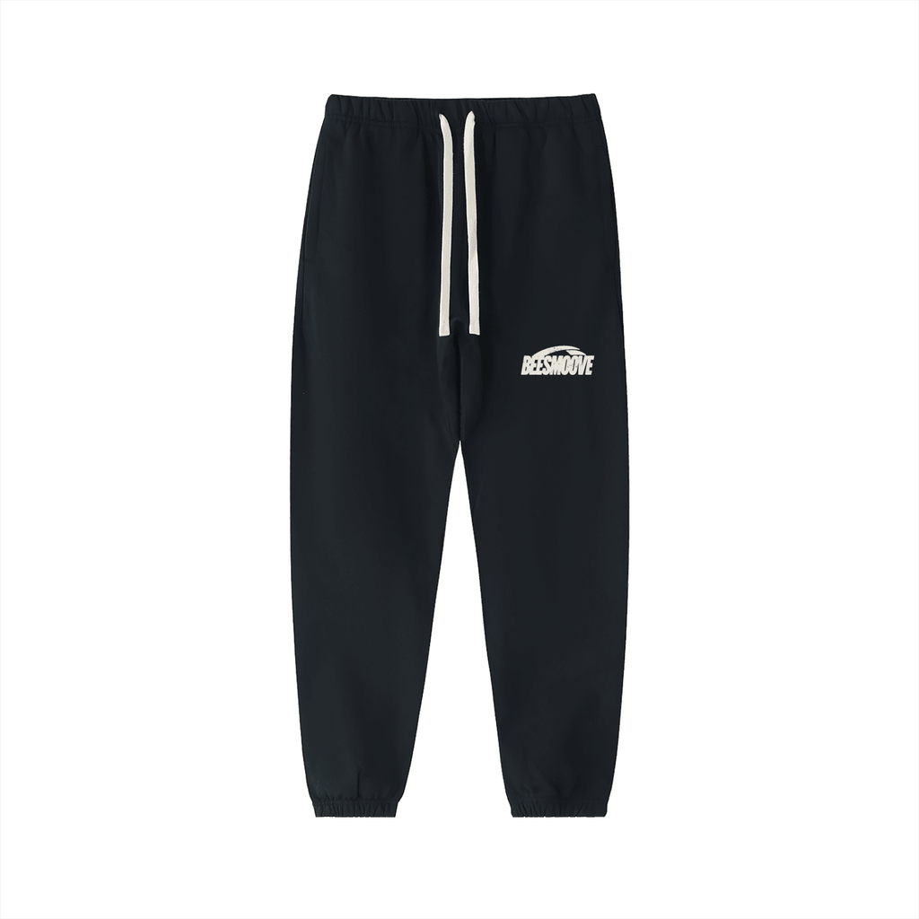 BEESMOOVE Motion unit White Essential Heavyweight Cotton Sweatpants - Beesmoove