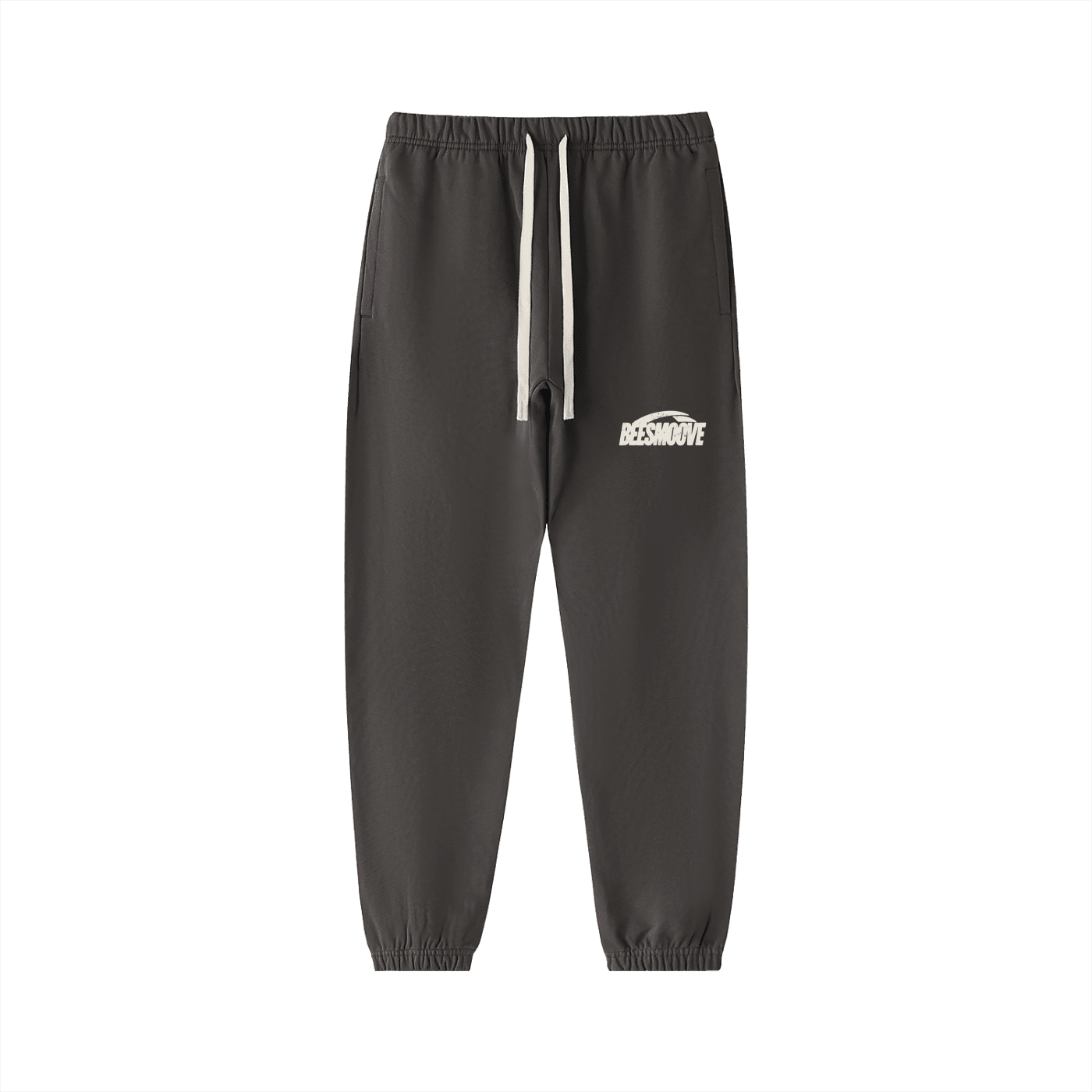 BEESMOOVE Motion unit White Essential Heavyweight Cotton Sweatpants - Beesmoove