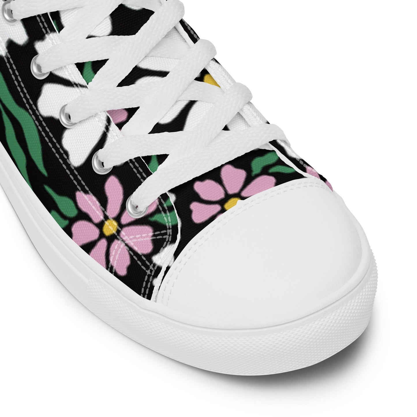 Beesmoove nature flowers Women’s high top canvas shoes - Beesmoove