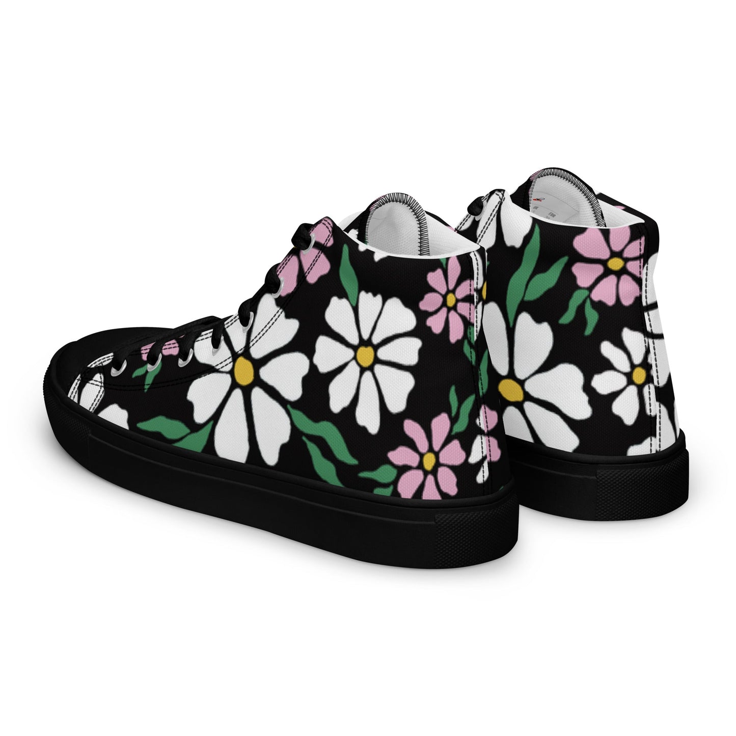 Beesmoove nature flowers Women’s high top canvas shoes - Beesmoove