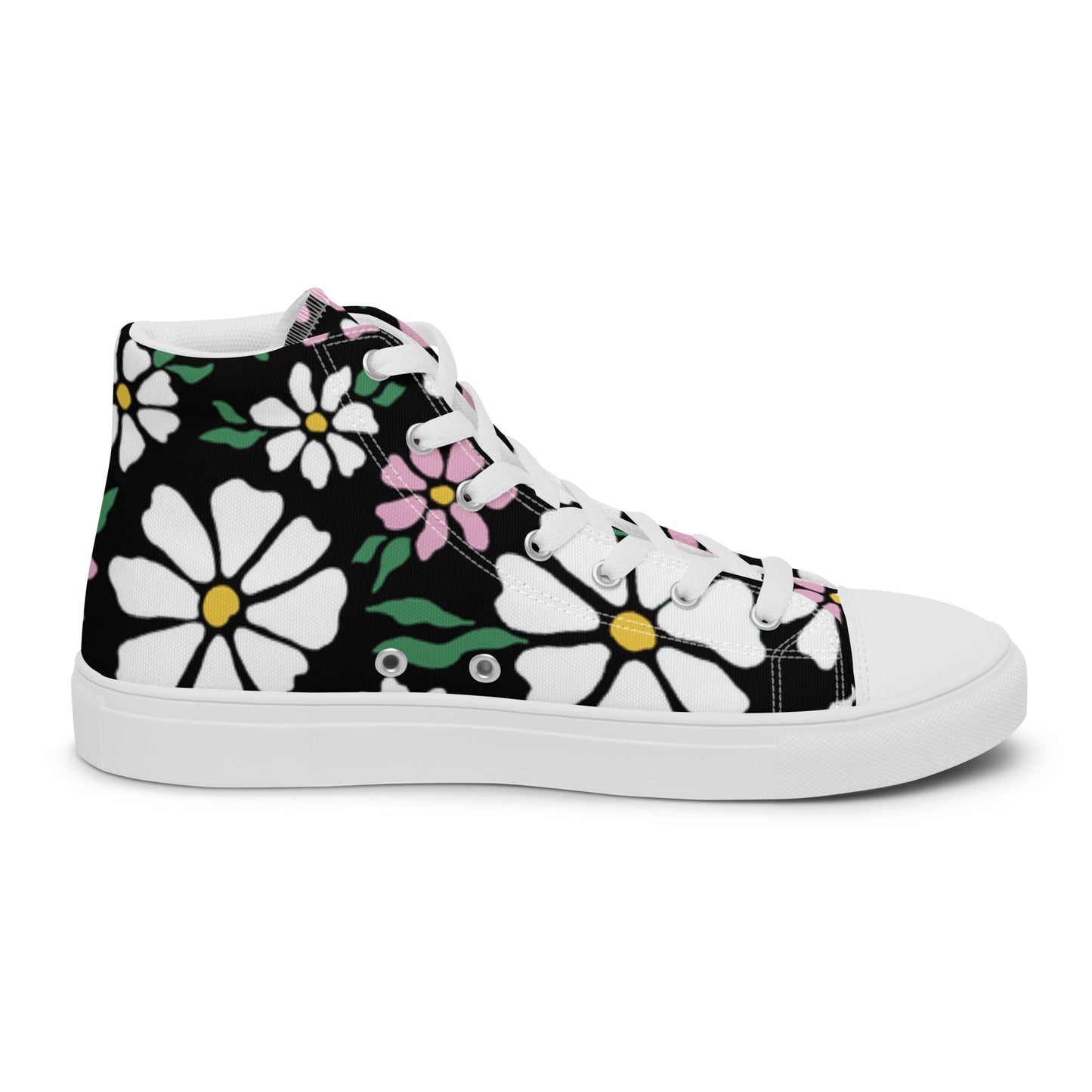 Beesmoove nature flowers Women’s high top canvas shoes - Beesmoove