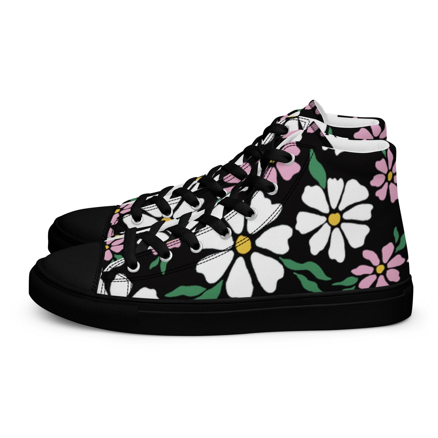 Beesmoove nature flowers Women’s high top canvas shoes - Beesmoove