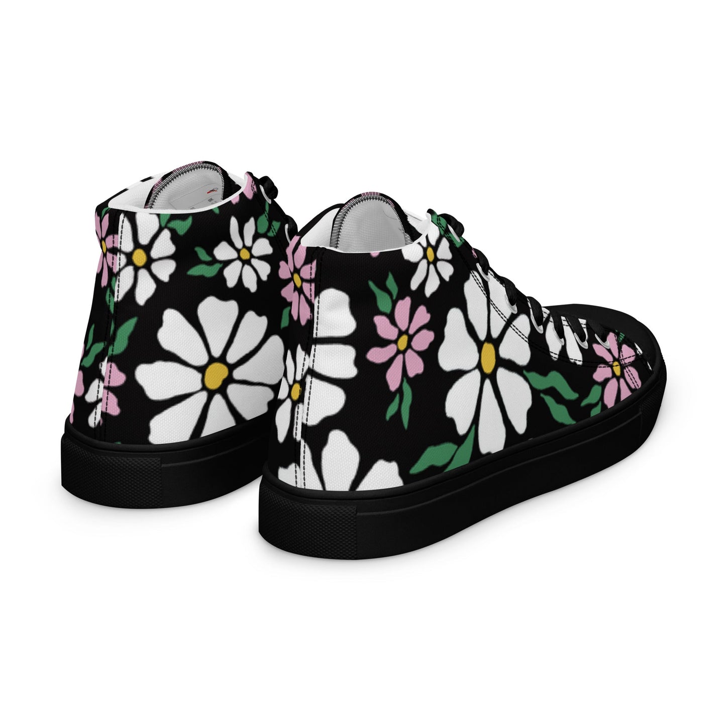 Beesmoove nature flowers Women’s high top canvas shoes - Beesmoove