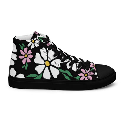 Beesmoove nature flowers Women’s high top canvas shoes - Beesmoove