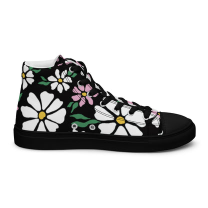 Beesmoove nature flowers Women’s high top canvas shoes - Beesmoove