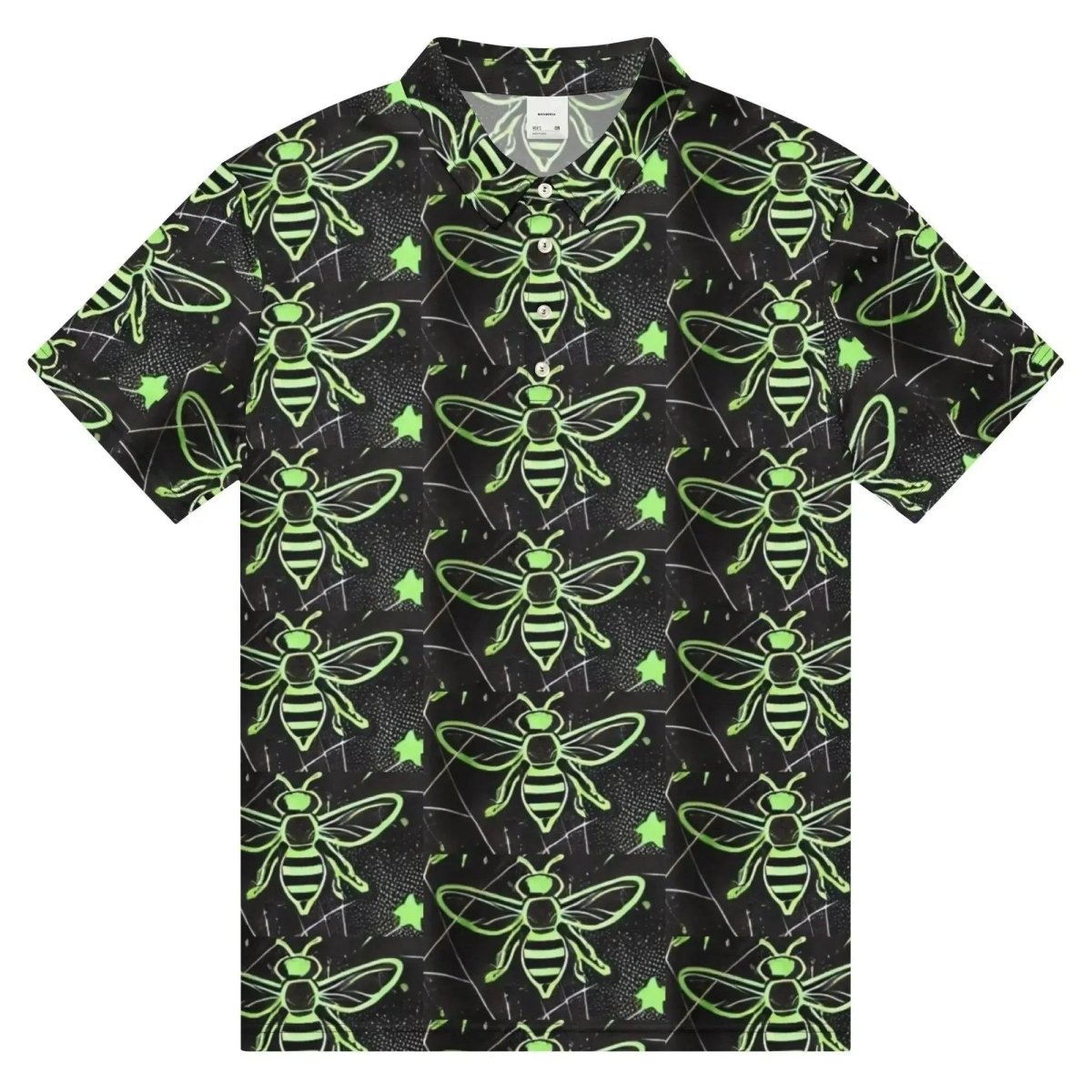 Beesmoove Neon Buzz men’s slim fit polo - Beesmoove